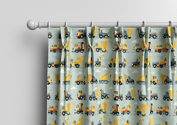 Construction Crew, Cement Grey - Made to Measure Curtains - Image 10